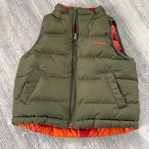 LL Bean Toddler Reversible Down Vest